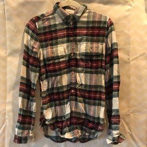 Red white and green flannel